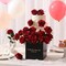 Realistic Long Stem Fake Silk Roses Bouquet for Party Home Wedding Centerpiece Office DIY Decor